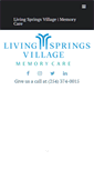 Mobile Screenshot of livingspringsvillage.com